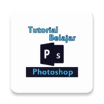 tutorial belajar photoshop android application logo